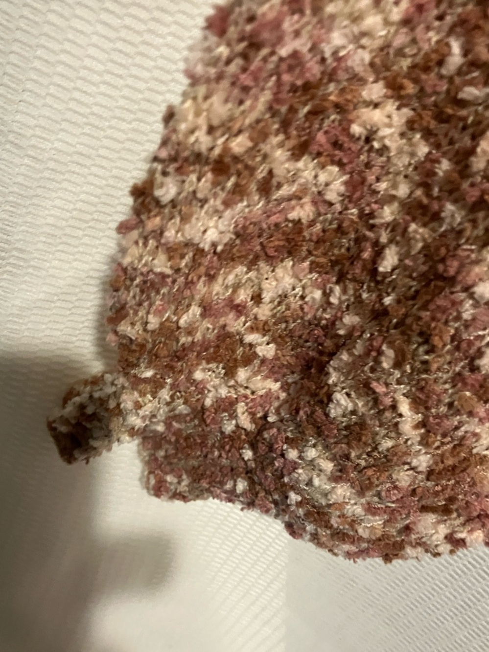 Nine West Marled Crewneck Sweater in Blush and Cream - Picture 13 of 14